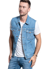 BEZRĘKAWNIK MĘSKI WRANGLER DENIM VEST YOSEMITE W447TW27Z