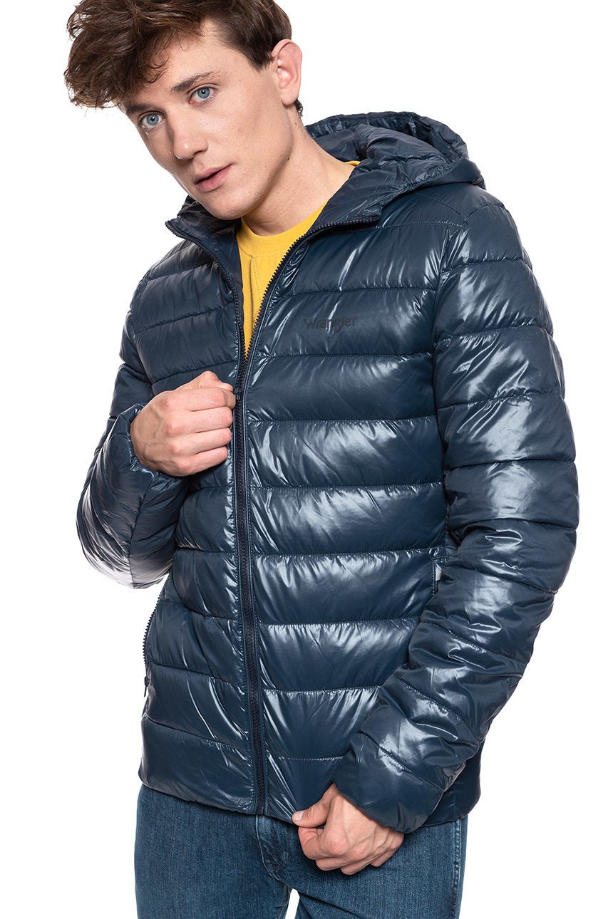 KURTKA ZIMOWA WRANGLER PUFFER JACKET NAVY W4A0XT114