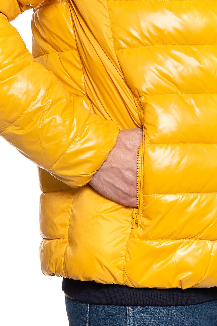 KURTKA ZIMOWA WRANGLER PUFFER JACKET MINERAL YELLOW W4A0XTY02