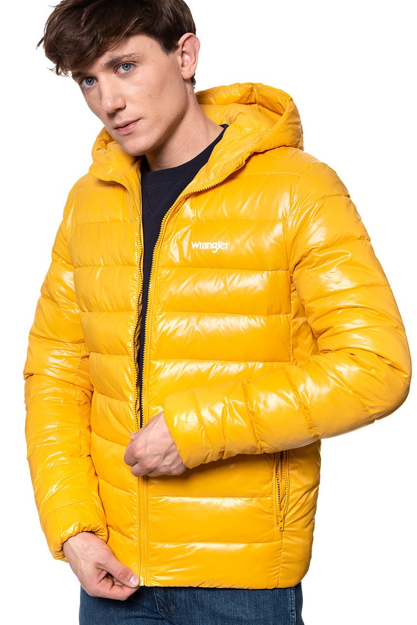 KURTKA ZIMOWA WRANGLER PUFFER JACKET MINERAL YELLOW W4A0XTY02