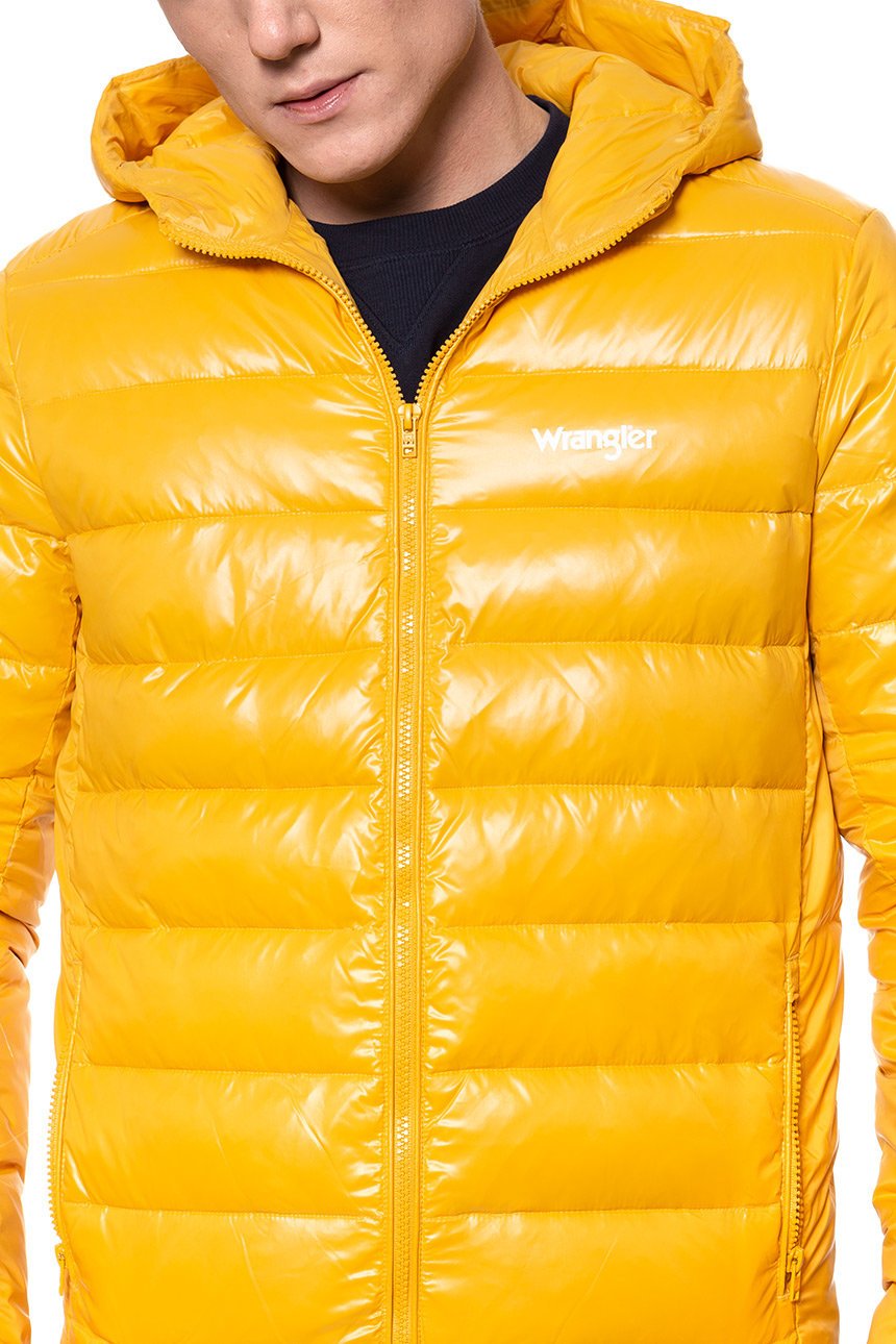 KURTKA ZIMOWA WRANGLER PUFFER JACKET MINERAL YELLOW W4A0XTY02