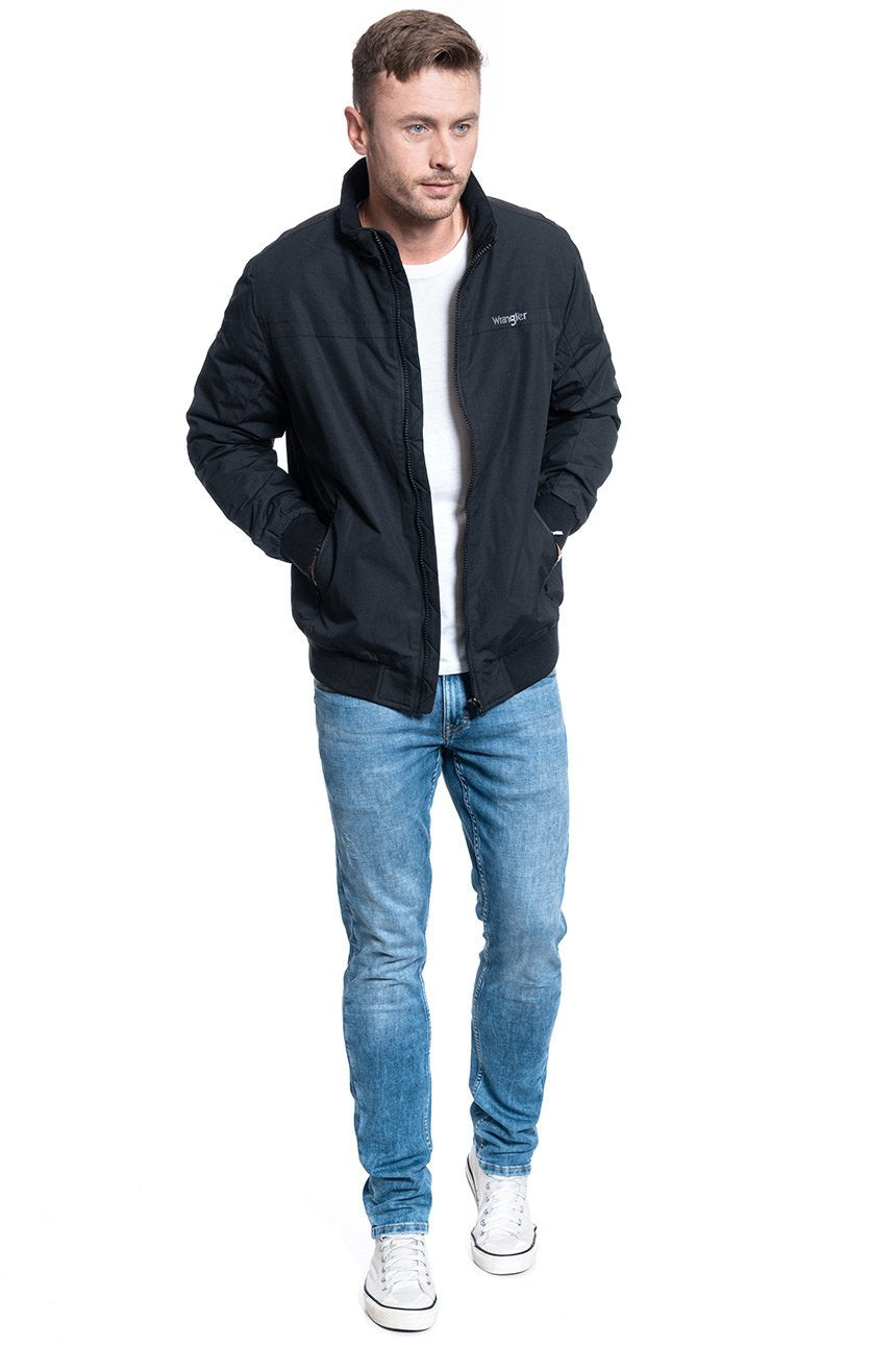 KURTKA MĘSKA WRANGLER BOMBER JACKET BLACK W4A1XR100