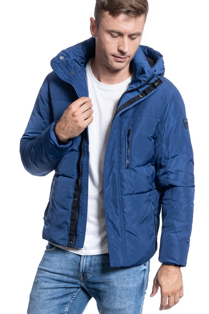 KURTKA MĘSKA WRANGLER PROTECTOR JACKET BLUE DEPTHS W4A2W3XJY