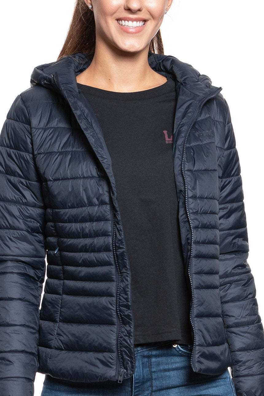 DAMSKA KURTKA PRZEJŚCIOWA WRANGLER PUFFER JACKET NAVY W4Z0XW114