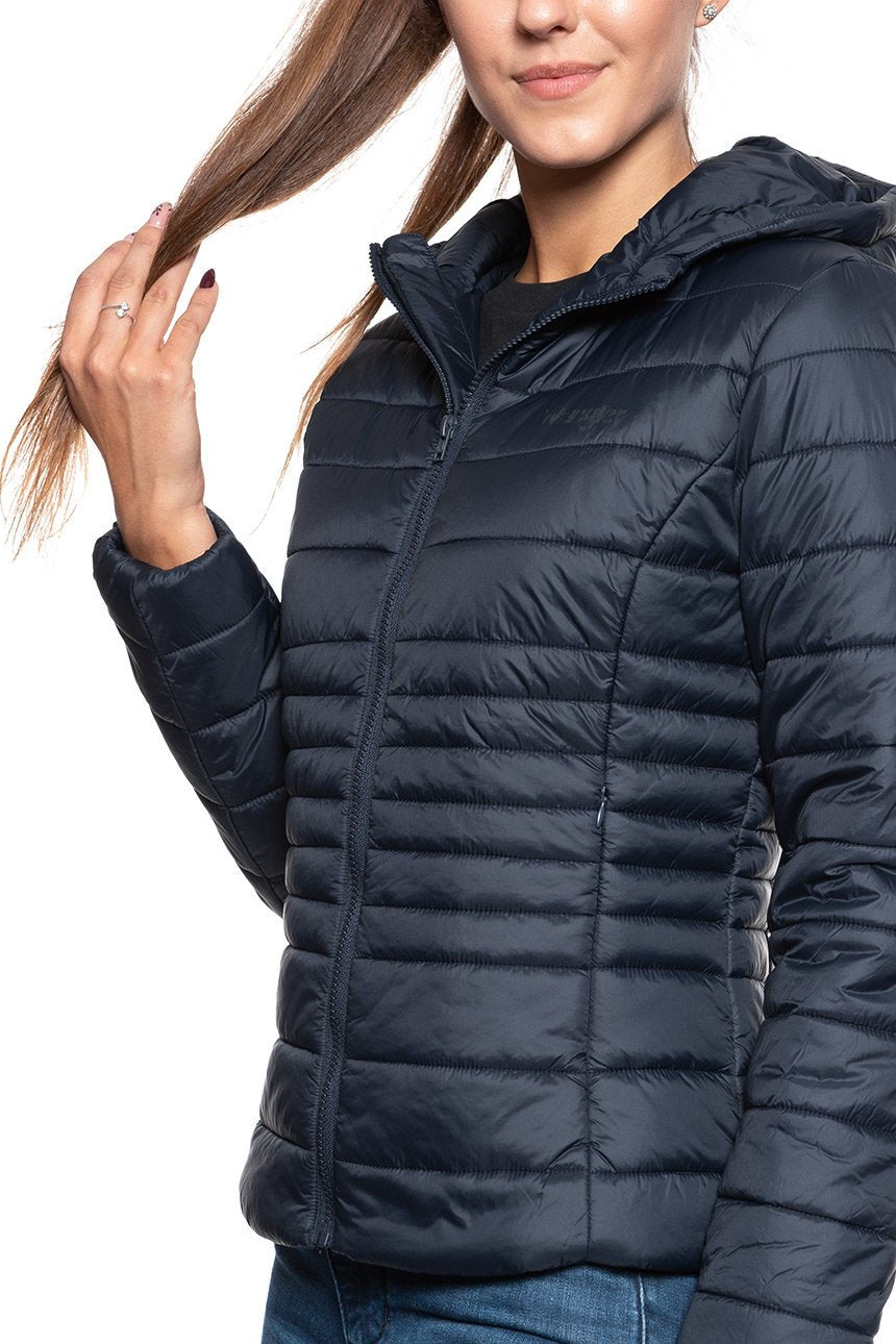 DAMSKA KURTKA PRZEJŚCIOWA WRANGLER PUFFER JACKET NAVY W4Z0XW114