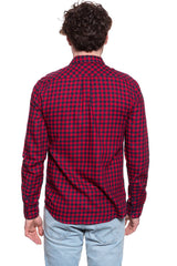 MĘSKA KOSZULA WRANGLER LS 2PKT FLAP SHIRT RED W5A5ORX47