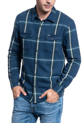 KOSZULA MĘSKA WRANGLER LS WESTERN SHIRT PINE W5A7MTG01