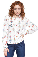 KOSZULA WRANGLER FLOWER SHIRT OFFWHITE W5N6TI737