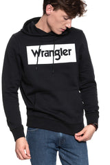 BLUZA WRANGLER LOGO HOODIE BLACK W641HY100