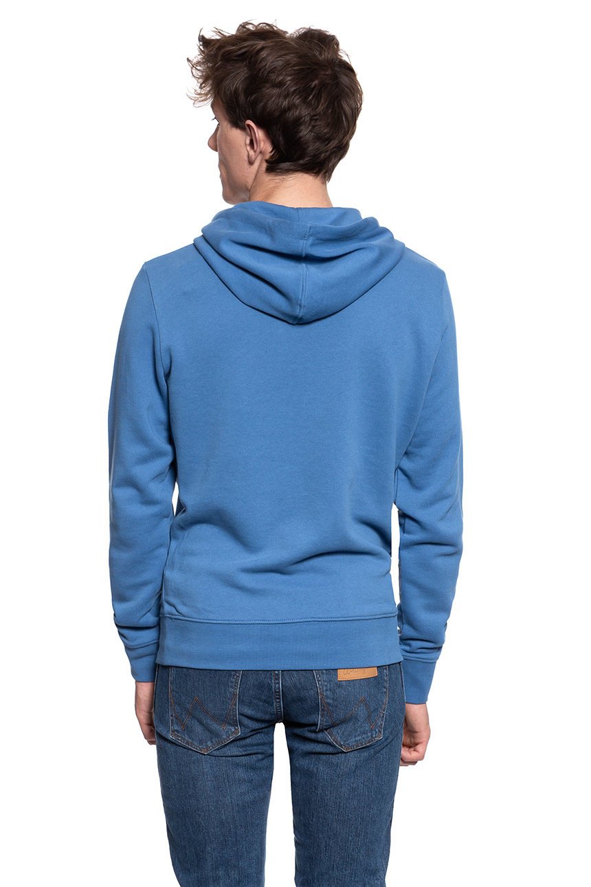 BLUZA WRANGLER WNC HOODIE FEDERAL BLUE W6A2HAB01