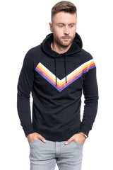 BLUZA MĘSKA WRANGLER CUT&SEW HOODIE BLACK W6A7IK100