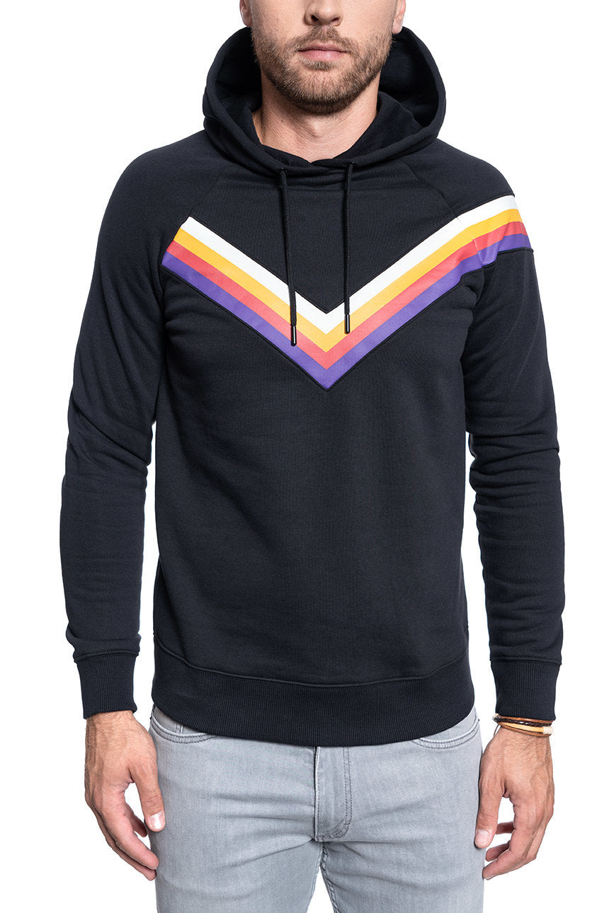 BLUZA MĘSKA WRANGLER CUT&SEW HOODIE BLACK W6A7IK100