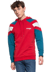 BLUZA WRANGLER CUT&SEW HOODIE RED W6A7JFX47