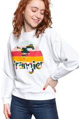 BLUZA WRANGLER 80´S RETRO SWEAT WHITE W6N0HO989