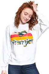 BLUZA WRANGLER 80´S RETRO SWEAT WHITE W6N0HO989