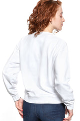 BLUZA WRANGLER 80´S RETRO SWEAT WHITE W6N0HO989