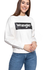 BLUZA WRANGLER 80´S RETRO SWEAT OFFWHITE W6N0HP737