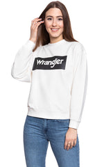 BLUZA WRANGLER 80´S RETRO SWEAT OFFWHITE W6N0HP737