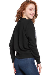 BLUZA WRANGLER REGULAR SWEAT BLACK W6N2HA100