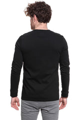 KOSZULKA LONGSLEEVE WRANGLER LS BOX TEE BLACK W7C0FG100