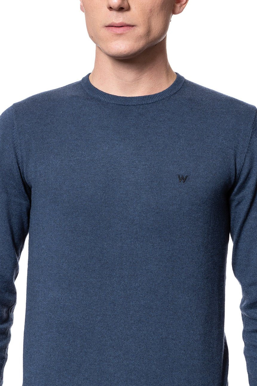 MĘSKI SWETER WRANGLER CREWNECK KNIT NAVY W8A02P114