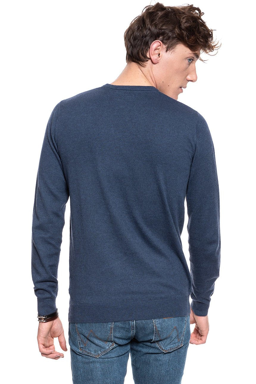 MĘSKI SWETER WRANGLER CREWNECK KNIT NAVY W8A02P114