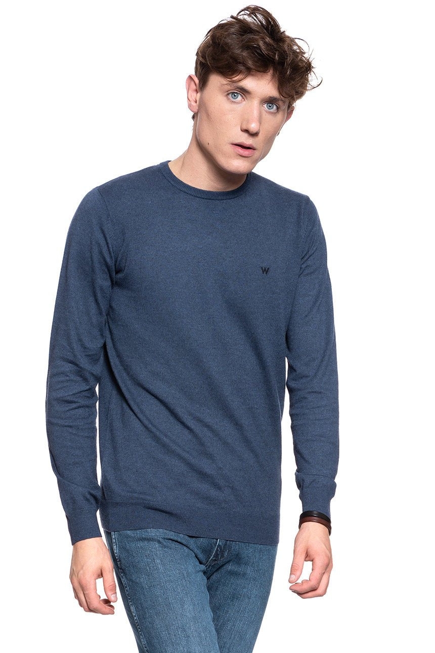 MĘSKI SWETER WRANGLER CREWNECK KNIT NAVY W8A02P114