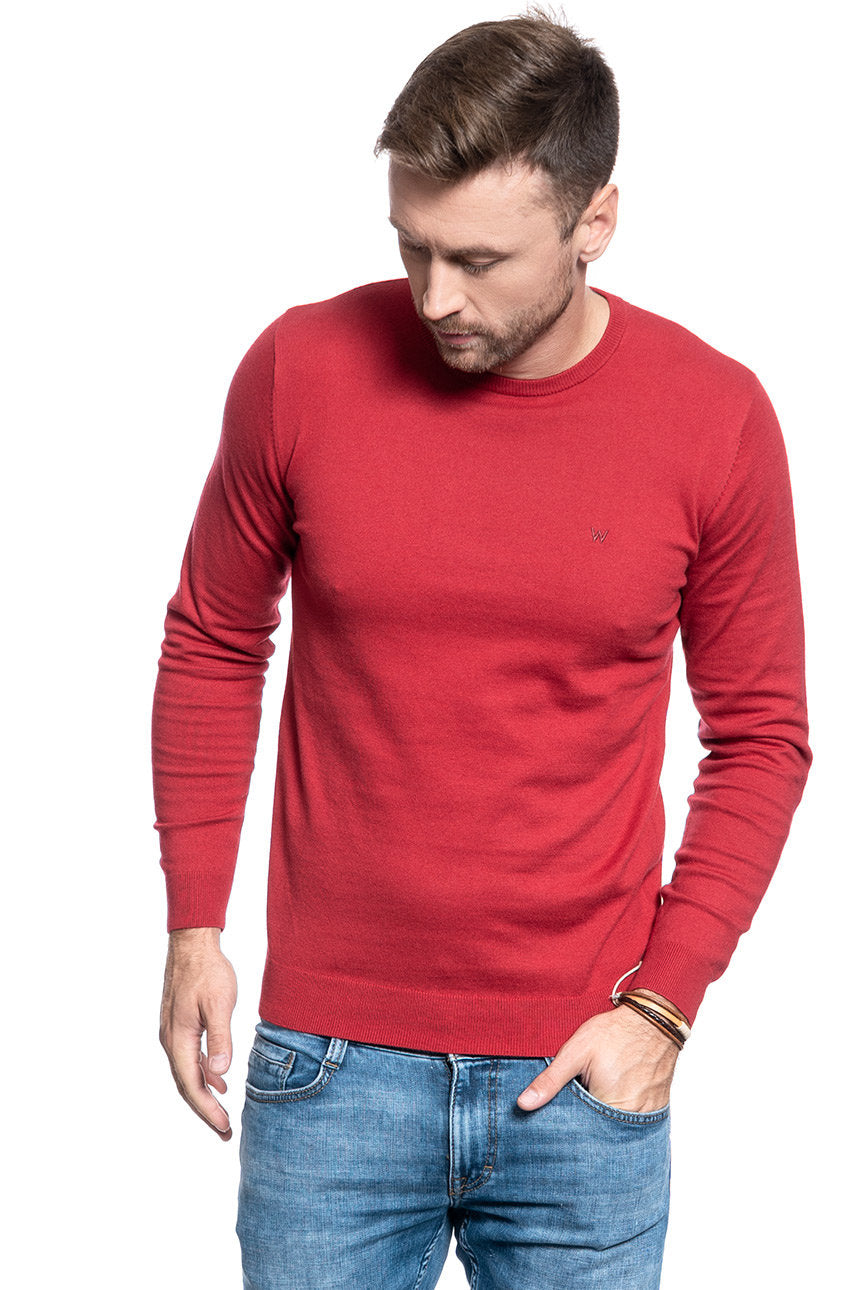 WRANGLER CREWNECK KNIT RED W8A02PX47