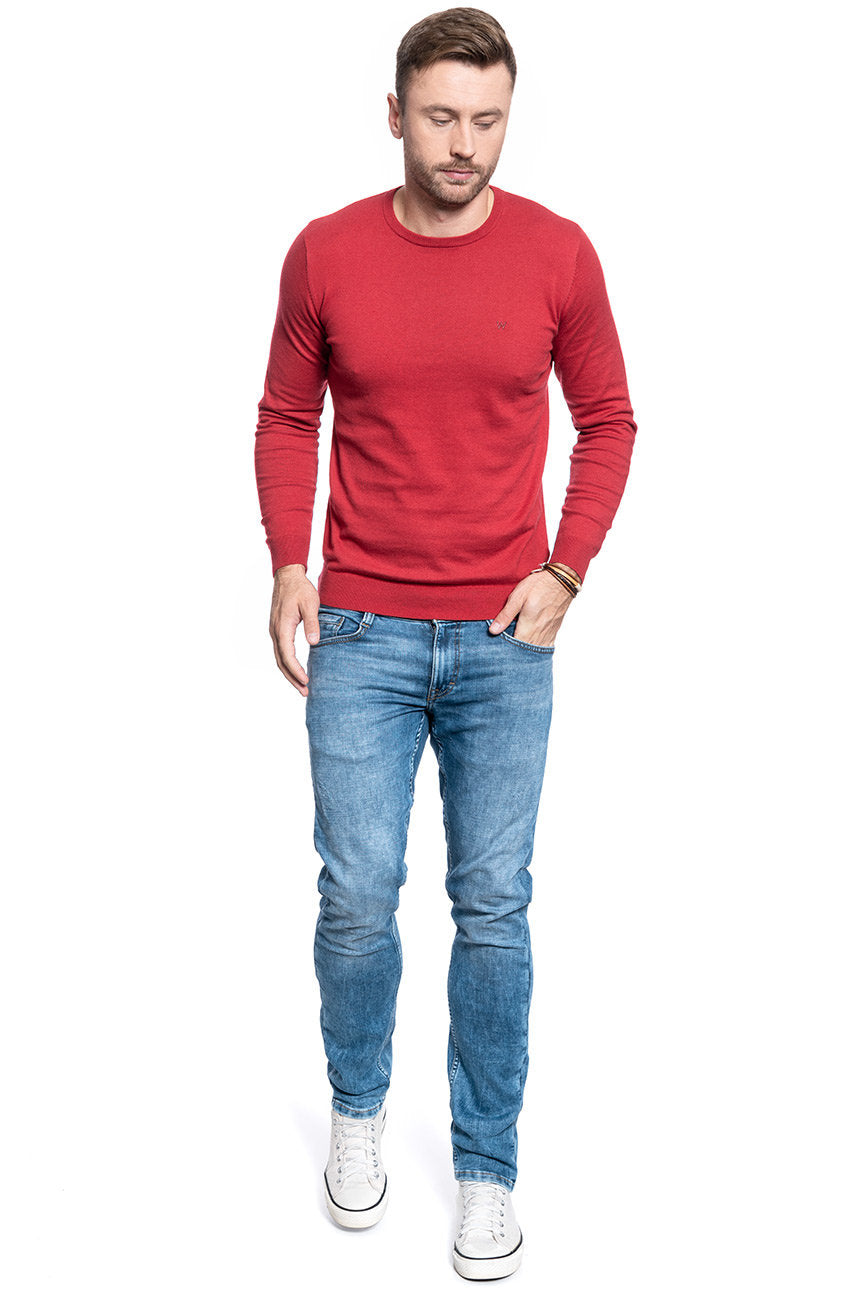 WRANGLER CREWNECK KNIT RED W8A02PX47