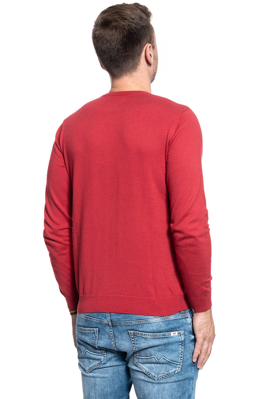 WRANGLER CREWNECK KNIT RED W8A02PX47