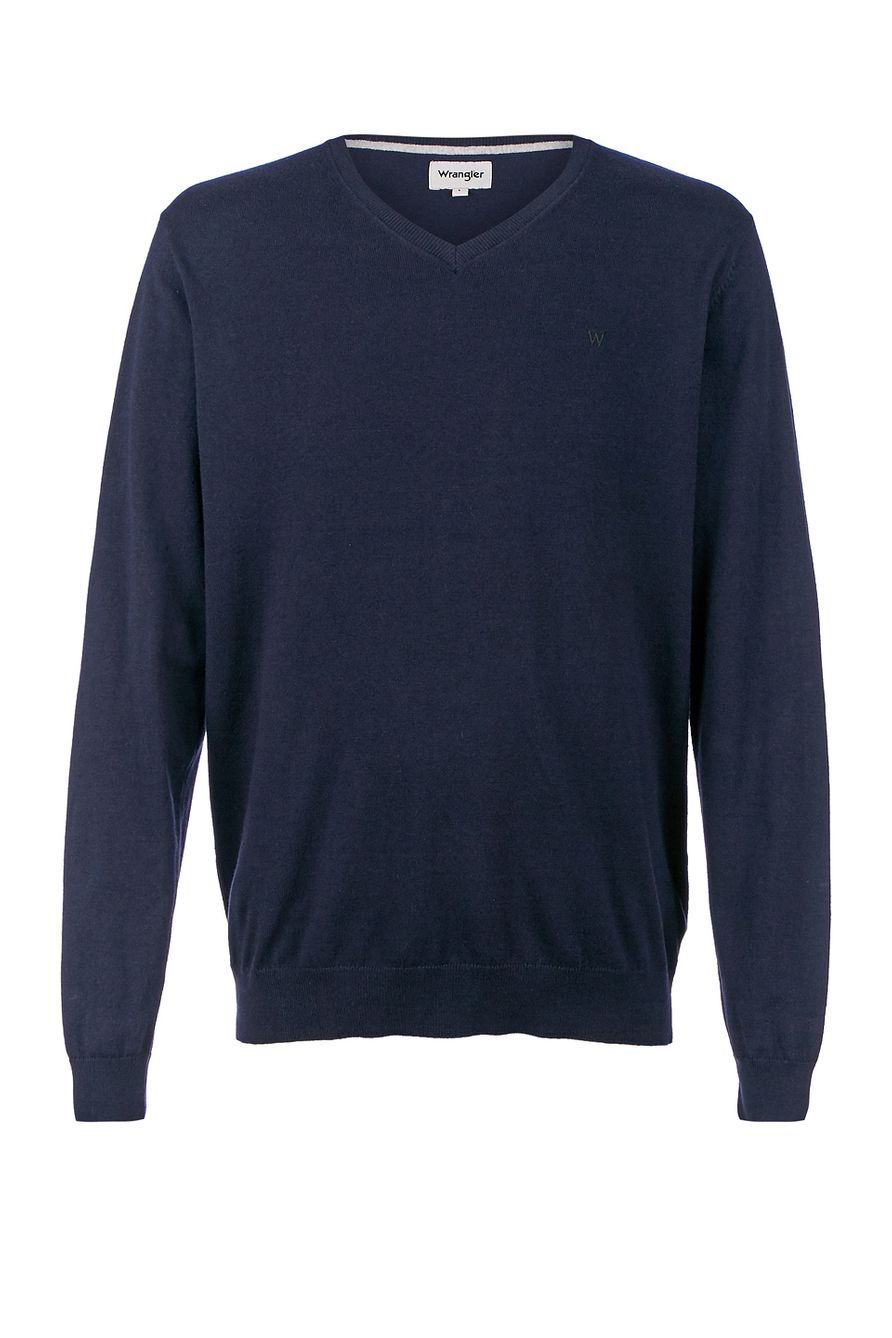 MĘSKI SWETER WRANGLER V NECK KNIT DARK NAVY W8A12PXAE