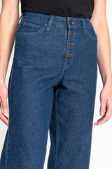 LEE WIDE LEG DAMSKIE SPODNIE JEANSOWE DARK WILMA L30GDJGR