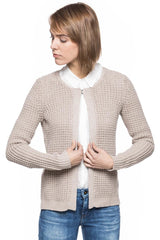 DAMSKI SWETER TOM TAILOR STRUCTURE CARDIGAN BEIGE