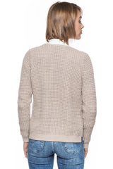 DAMSKI SWETER TOM TAILOR STRUCTURE CARDIGAN BEIGE