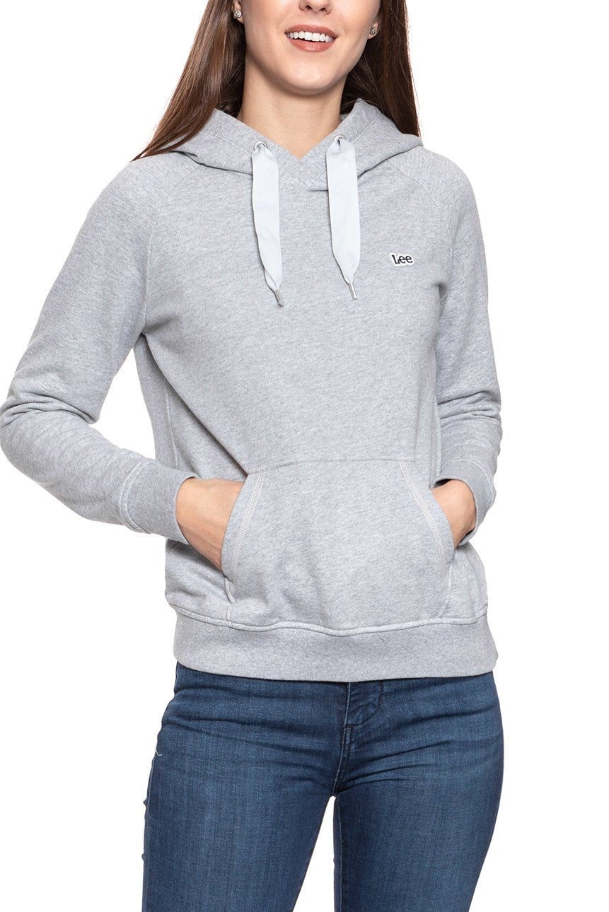 BLUZA LEE DAMSKA HOODY GREY MELE L36ATXMP