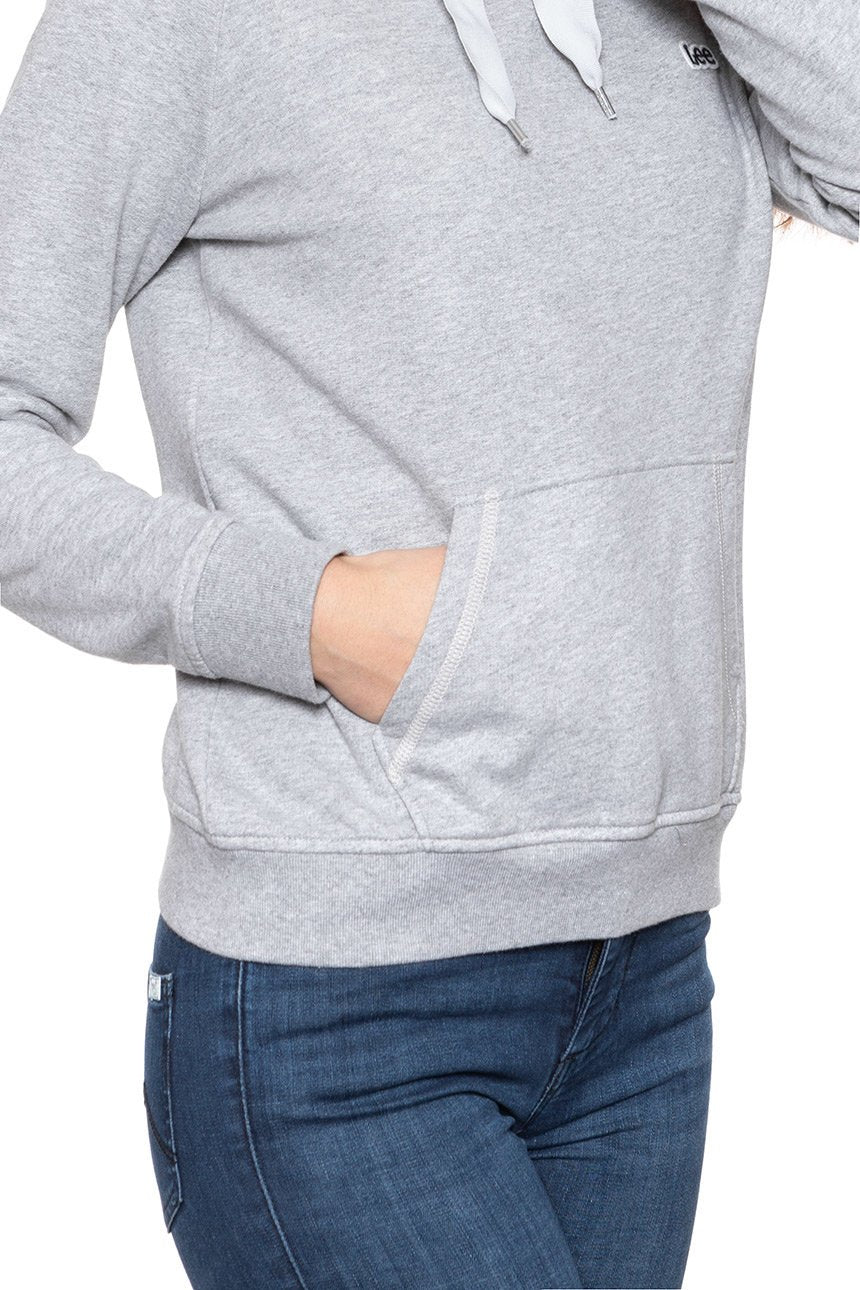 BLUZA LEE DAMSKA HOODY GREY MELE L36ATXMP