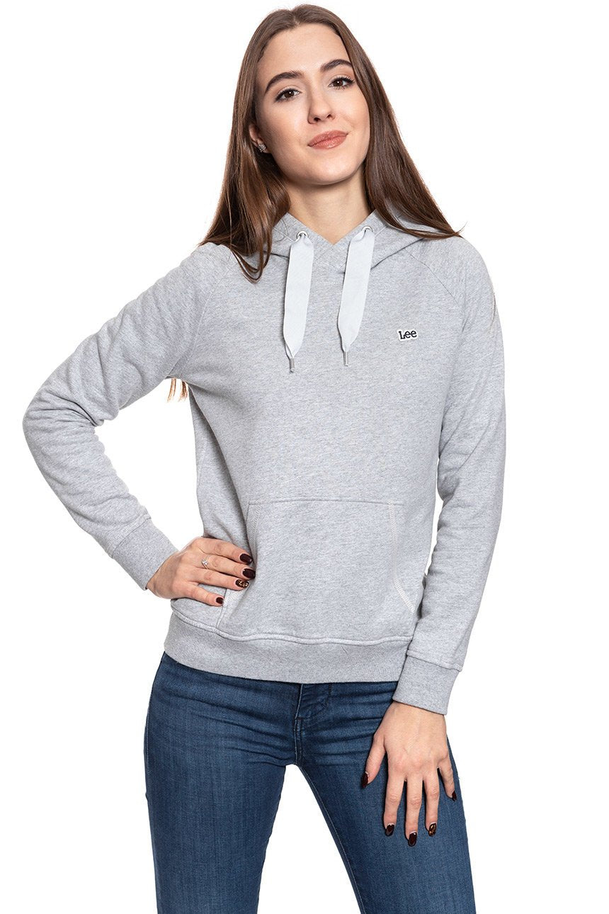 BLUZA LEE DAMSKA HOODY GREY MELE L36ATXMP