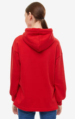 BLUZA DAMSKA LEE CHUNKY HOODY WARP RED L36CTTKG