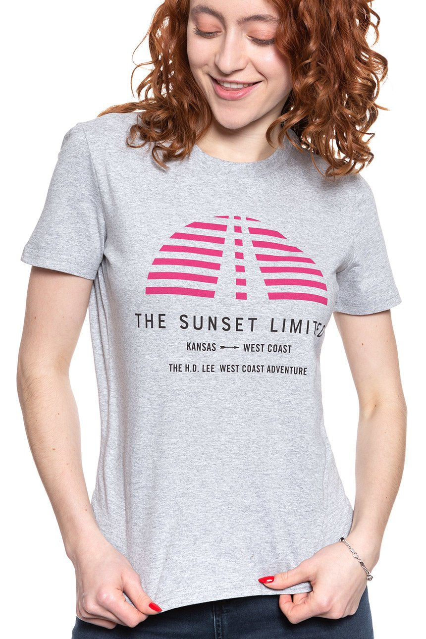 LEE T SHIRT SUNSET TEE GREY MELE L42XEPMP