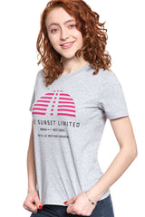 LEE T SHIRT SUNSET TEE GREY MELE L42XEPMP