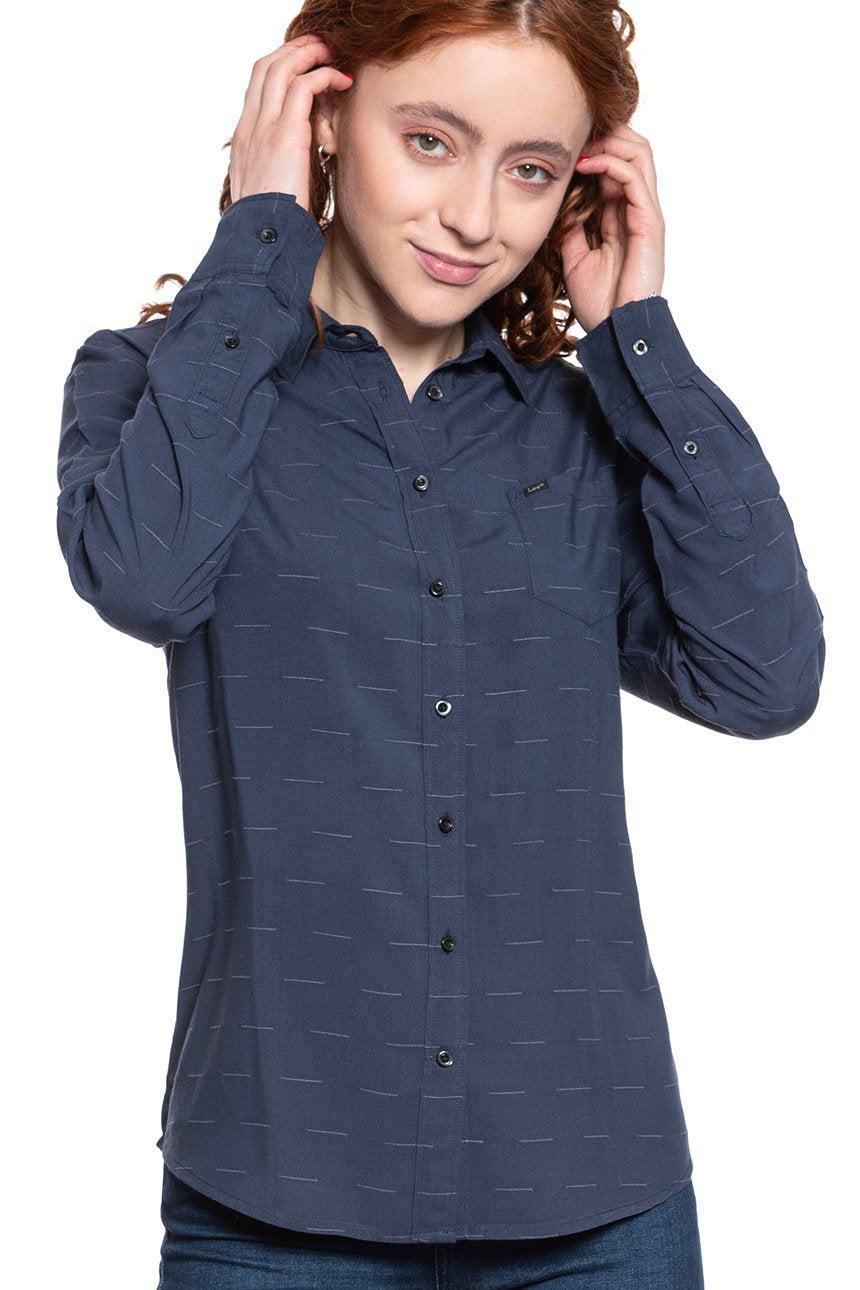 KOSZULA DAMSKA LEE ONE POCKET SHIRT MIDNIGHT NAVY L46BPOMA