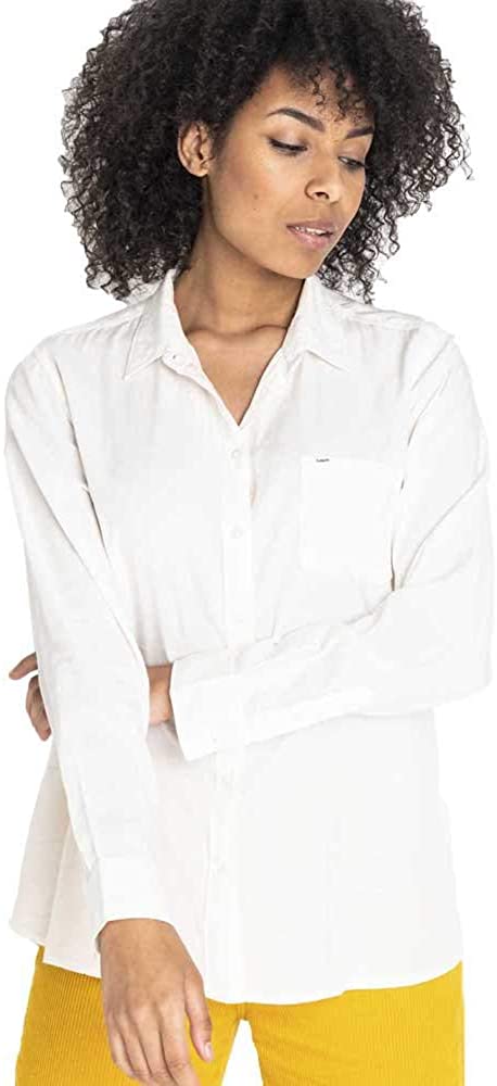 KOSZULA DAMSKA LEE ONE POCKET SHIRT OFF WHITE L46BPOMK