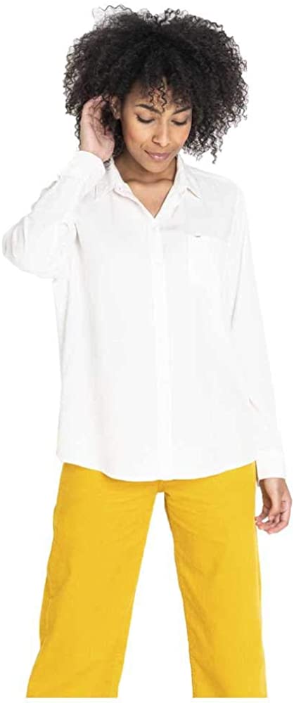 KOSZULA DAMSKA LEE ONE POCKET SHIRT OFF WHITE L46BPOMK