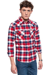 KOSZULA LEE WESTERN SHIRT BRIGHT RED L643NVEF