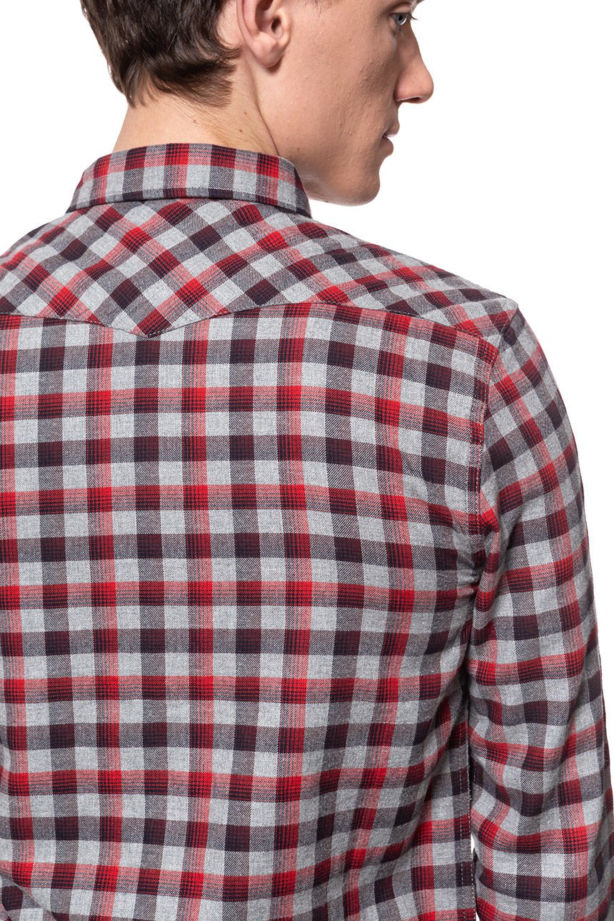 KOSZULA LEE WESTERN SHIRT WARP RED L643OAKG