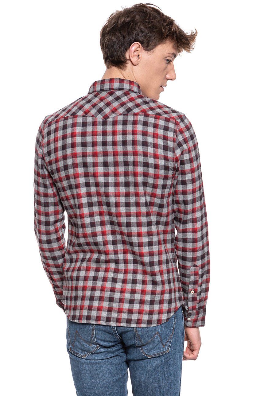 KOSZULA LEE WESTERN SHIRT WARP RED L643OAKG