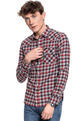 KOSZULA LEE WESTERN SHIRT WARP RED L643OAKG