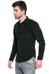 KOSZULA LEE CLEAN WESTERN SHIRT DK BOTTLE GREEN L644MRBB