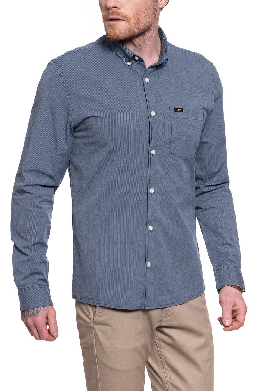 KOSZULA LEE SLIM BUTTON DOWN MIDNIGHT NAVY L66XOHMA