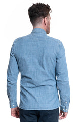 KOSZULA MĘSKA LEE SLIM BUTTON DOWN FROST BLUE L66XORMJ